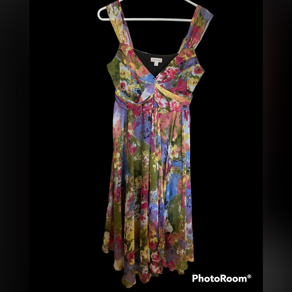 Gauzy midi-dress